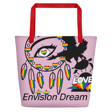 Load image into Gallery viewer, Envision Dream Catch All Pride Pink Tote Bag