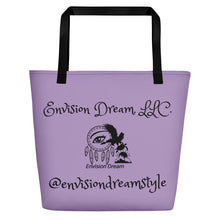 Load image into Gallery viewer, Envision Dream Catch All Purple Tote Bag