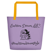 Load image into Gallery viewer, Envision Dream Catch All Purple Tote Bag
