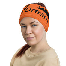 Load image into Gallery viewer, Envision Dream Versatile Orange Head Wrap and Neck Warmer