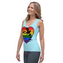 Load image into Gallery viewer, Envision Dream Rainbow Heart Baby Blue Tank Top