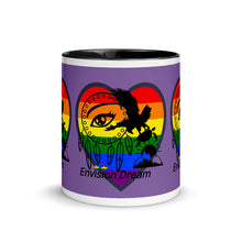 Load image into Gallery viewer, Envision Dream Sip & Think Rainbow Purple Mug