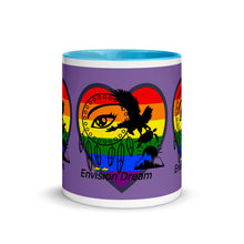 Load image into Gallery viewer, Envision Dream Sip & Think Rainbow Purple Mug