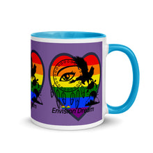 Load image into Gallery viewer, Envision Dream Sip & Think Rainbow Purple Mug