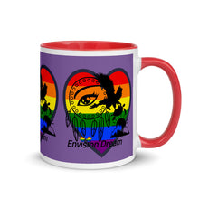 Load image into Gallery viewer, Envision Dream Sip & Think Rainbow Purple Mug