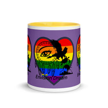 Load image into Gallery viewer, Envision Dream Sip & Think Rainbow Purple Mug