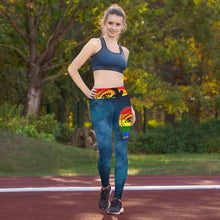 Load image into Gallery viewer, Envision Dream Rainbow Blue Cloud Yoga Leggings