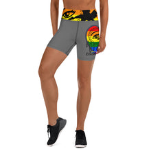 Load image into Gallery viewer, Rainbow Vision Grey Yoga Shorts