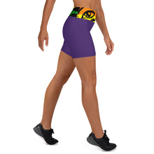 Load image into Gallery viewer, Rainbow Vision Purple Yoga Shorts