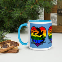 Load image into Gallery viewer, Envision Dream Sip & Think Rainbow Blue Mug with Color Trim