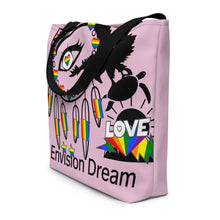 Load image into Gallery viewer, Envision Dream Catch All Pride Pink Tote Bag