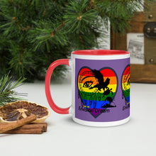 Load image into Gallery viewer, Envision Dream Sip & Think Rainbow Purple Mug