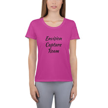 Load image into Gallery viewer, Envision, Capture, Roam Pink Athletic Woman's Shirt
