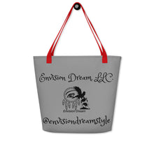 Load image into Gallery viewer, Envision Dream Catch All Grey Tote Bag