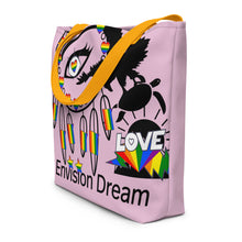 Load image into Gallery viewer, Envision Dream Catch All Pride Pink Tote Bag
