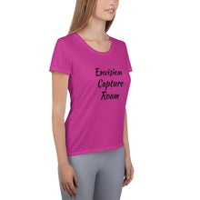 Load image into Gallery viewer, Envision, Capture, Roam Pink Athletic Woman's Shirt