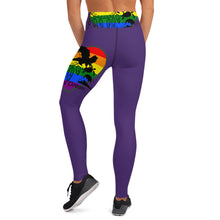 Load image into Gallery viewer, Envision Dream Rainbow Purple Yoga Leggings
