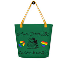 Load image into Gallery viewer, Envision Dream Catch All Pride Green Tote Bag