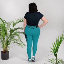 Load image into Gallery viewer, Envision Dream Color Vision Turquoise Big and Beautiful Yoga Leggings