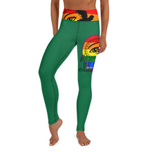 Load image into Gallery viewer, Envision Dream Rainbow Green Yoga Leggings