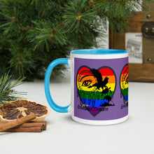 Load image into Gallery viewer, Envision Dream Sip & Think Rainbow Purple Mug
