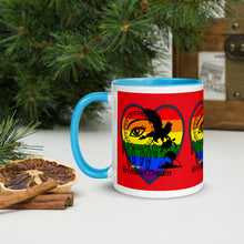 Load image into Gallery viewer, Envision Dream Sip & Think Rainbow Red Mug with Color Trim