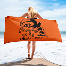 Load image into Gallery viewer, Envision Dream Beach Towel Orange