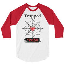 Load image into Gallery viewer, Trapped Ruby Baseball Tee Shirt