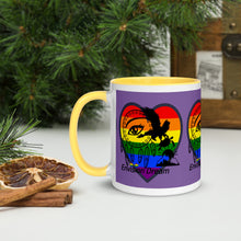 Load image into Gallery viewer, Envision Dream Sip & Think Rainbow Purple Mug