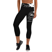 Load image into Gallery viewer, Envision Dream Night Vision Black Yoga Capri Leggings