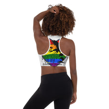 Load image into Gallery viewer, Envision Dream Rainbow Heart Padded Sports Bra