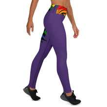 Load image into Gallery viewer, Envision Dream Rainbow Purple Yoga Leggings