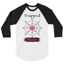 Load image into Gallery viewer, Trapped Ruby Baseball Tee Shirt