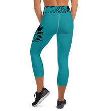 Load image into Gallery viewer, Envision Dream Turquoise Yoga Capri Leggings