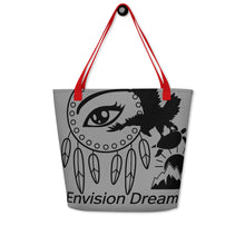 Load image into Gallery viewer, Envision Dream Catch All Grey Tote Bag