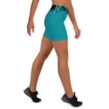 Load image into Gallery viewer, Envision Dream Turquoise Yoga Shorts
