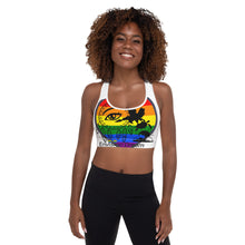 Load image into Gallery viewer, Envision Dream Rainbow Heart Padded Sports Bra