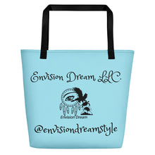 Load image into Gallery viewer, Envision Dream Catch All Light Blue Tote Bag
