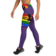 Load image into Gallery viewer, Envision Dream Rainbow Purple Yoga Leggings