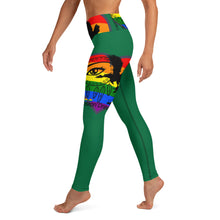 Load image into Gallery viewer, Envision Dream Rainbow Green Yoga Leggings