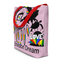 Load image into Gallery viewer, Envision Dream Catch All Pride Pink Tote Bag