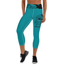 Load image into Gallery viewer, Envision Dream Turquoise Yoga Capri Leggings