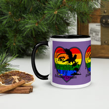 Load image into Gallery viewer, Envision Dream Sip & Think Rainbow Purple Mug