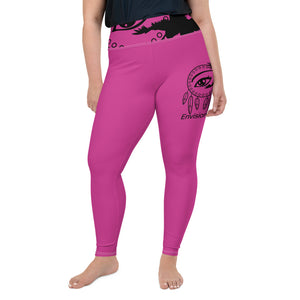 Envision Dream Color Vision Pink Big and Beautiful Yoga Leggings