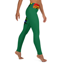 Load image into Gallery viewer, Envision Dream Rainbow Green Yoga Leggings