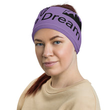 Load image into Gallery viewer, Envision Dream Versatile Purple Head Wrap and Neck Warmer
