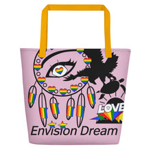 Load image into Gallery viewer, Envision Dream Catch All Pride Pink Tote Bag
