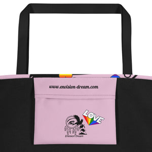 Envision Dream Catch All Pride Pink Tote Bag