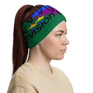 Envision Dream Rainbow Green Versatile Head Wrap and Neck Warmer