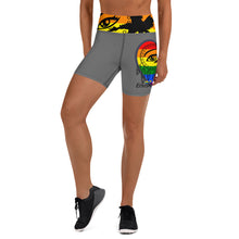 Load image into Gallery viewer, Rainbow Vision Grey Yoga Shorts
